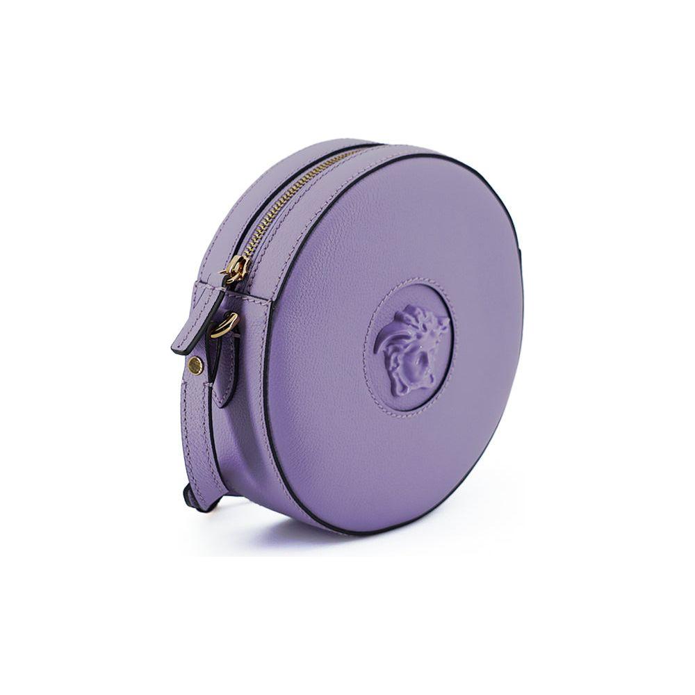 Versace Elegant Purple Round Shoulder Bag WOMAN SHOULDER BAGS Versace