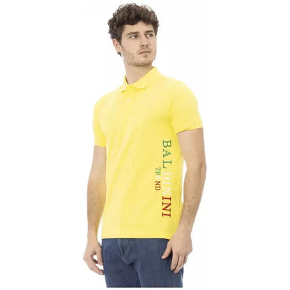 Baldinini Trend Yellow Cotton Men Polo Shirt 1728,3XL,4XL,67345744032,Baldinini Trend,Bicolor,Clothing,L,M,Men,Men - Clothing,New with tags,Polo Shirt - Men - Clothing,Polo Shirts - T-Shirts - Clothing,S,T-Shirts - Clothing,XL,XXL