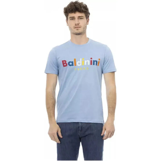 Baldinini Trend Light Blue Cotton Men T-Shirt 1728,67345744032,Baldinini Trend,Clothing,Light Blue,Men,Men - Clothing,New with tags,T-Shirts - Clothing,T-Shirts - Men - Clothing,T-Shirts - T-Shirts - Clothing,XS