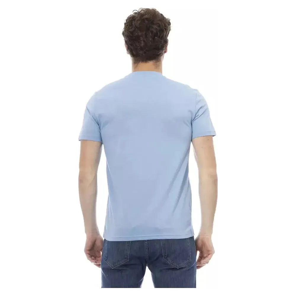 Baldinini Trend Light Blue Cotton Men T-Shirt 1728,67345744032,Baldinini Trend,Clothing,Light Blue,Men,Men - Clothing,New with tags,T-Shirts - Clothing,T-Shirts - Men - Clothing,T-Shirts - T-Shirts - Clothing,XS