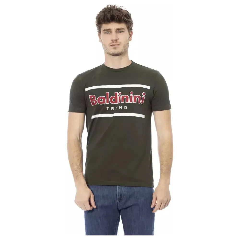 Baldinini Trend Green Cotton Men T-Shirt 1728,67345744032,Baldinini Trend,Bicolor,Clothing,Men,Men - Clothing,New with tags,T-Shirts - Clothing,T-Shirts - Men - Clothing,T-Shirts - T-Shirts - Clothing,XS