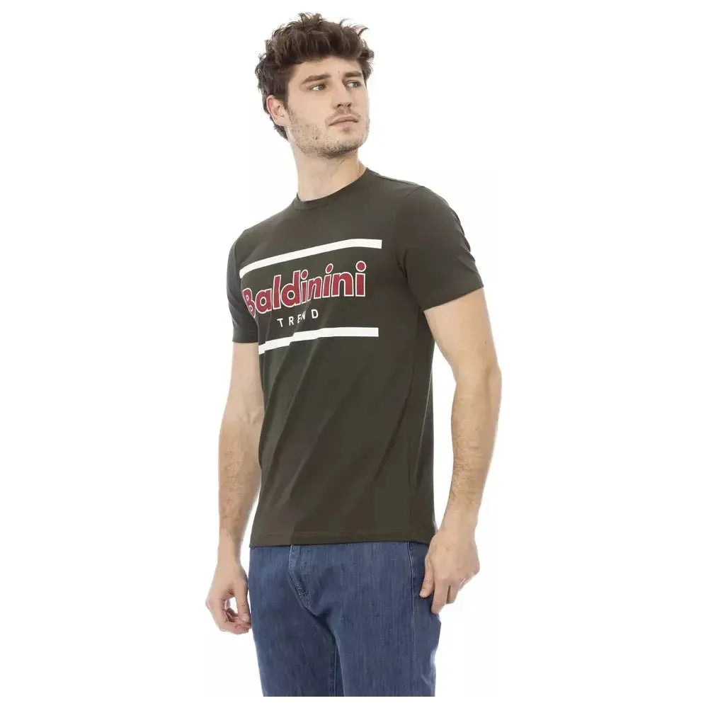 Baldinini Trend Green Cotton Men T-Shirt 1728,67345744032,Baldinini Trend,Bicolor,Clothing,Men,Men - Clothing,New with tags,T-Shirts - Clothing,T-Shirts - Men - Clothing,T-Shirts - T-Shirts - Clothing,XS