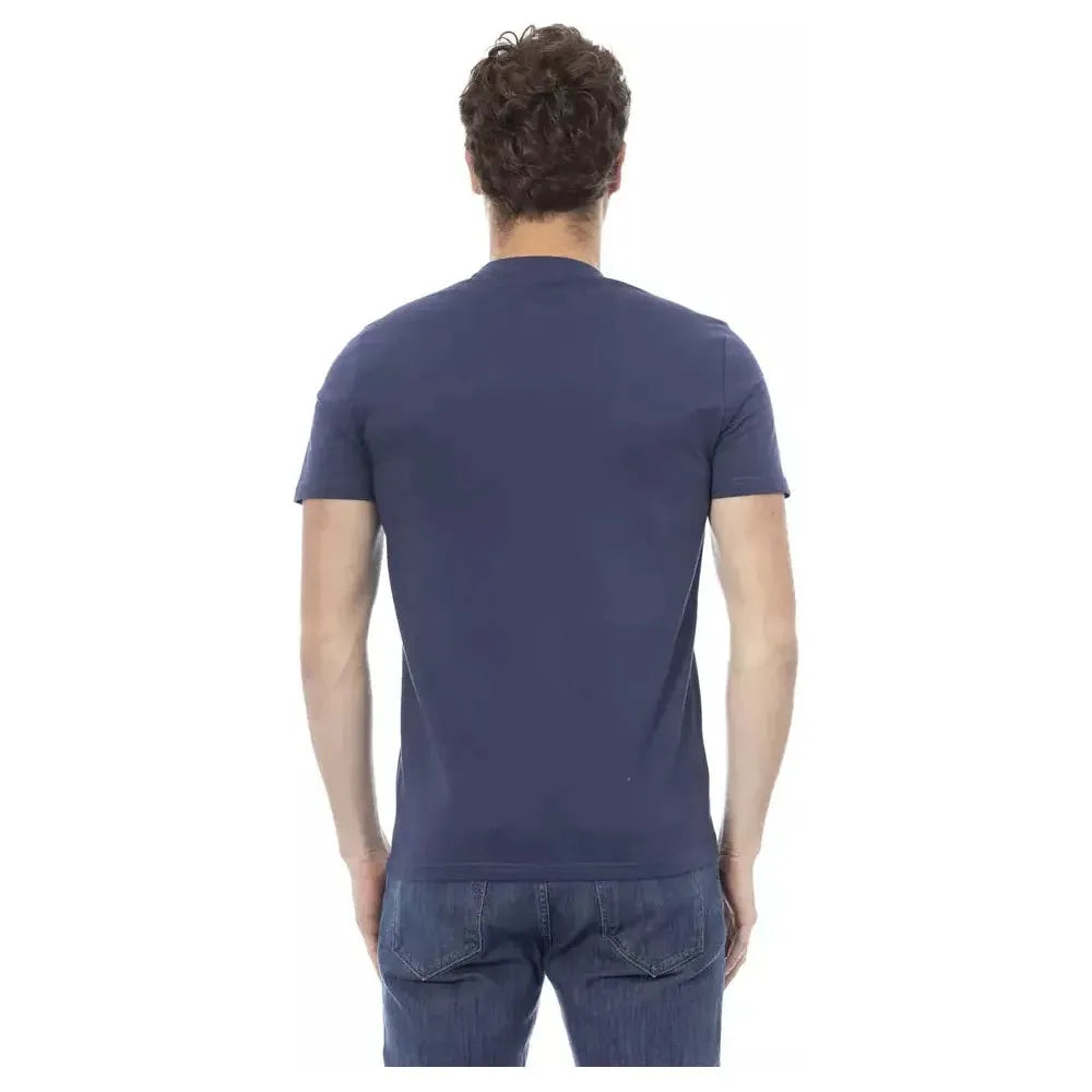 Baldinini Trend Blue Cotton Men T-Shirt