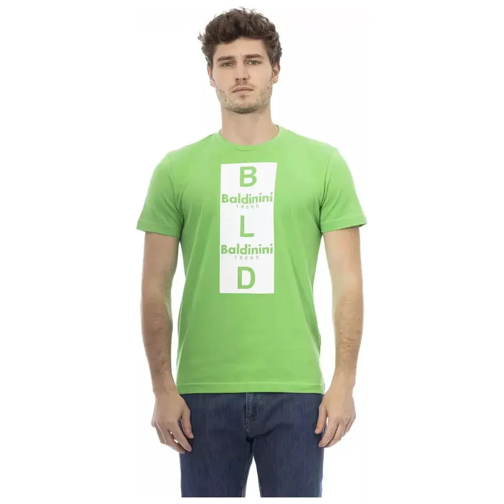 Baldinini Trend Green Cotton Men T-Shirt 1728,67345744032,Baldinini Trend,Bicolor,Clothing,L,M,Men,Men - Clothing,New with tags,S,T-Shirts - Clothing,T-Shirts - Men - Clothing,T-Shirts - T-Shirts - Clothing,XL,XS,XXL