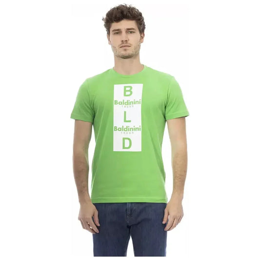 Baldinini Trend Green Cotton Men T-Shirt 1728,67345744032,Baldinini Trend,Bicolor,Clothing,L,M,Men,Men - Clothing,New with tags,S,T-Shirts - Clothing,T-Shirts - Men - Clothing,T-Shirts - T-Shirts - Clothing,XL,XS,XXL