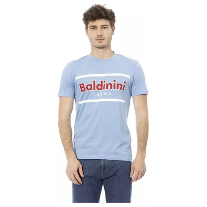 Baldinini Trend Light Blue Cotton Men T-Shirt 1728,67345744032,Baldinini Trend,Clothing,Light Blue,Men,Men - Clothing,New with tags,T-Shirts - Clothing,T-Shirts - Men - Clothing,T-Shirts - T-Shirts - Clothing,XS
