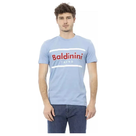 Baldinini Trend Light Blue Cotton Men T-Shirt 1728,67345744032,Baldinini Trend,Clothing,Light Blue,Men,Men - Clothing,New with tags,T-Shirts - Clothing,T-Shirts - Men - Clothing,T-Shirts - T-Shirts - Clothing,XS