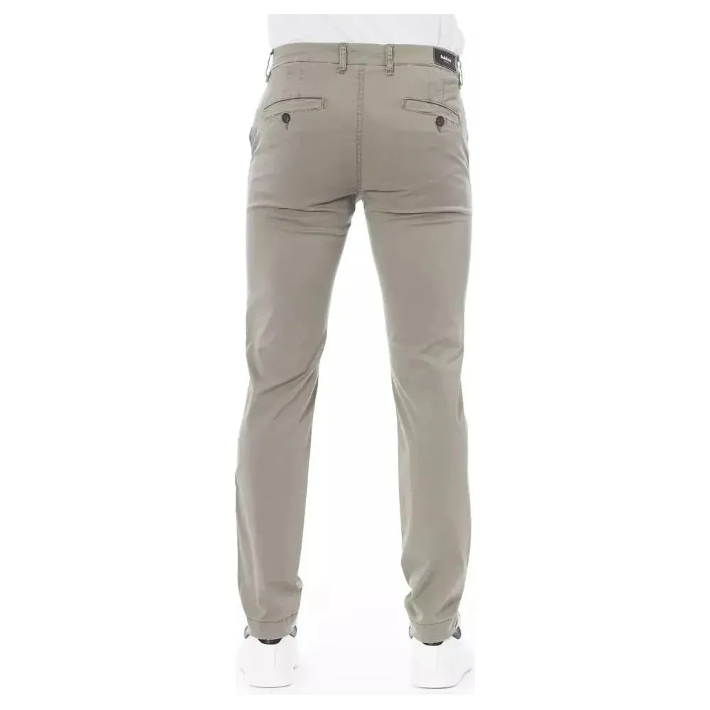 Baldinini Trend Beige Cotton Men Chino Baldinini Trend