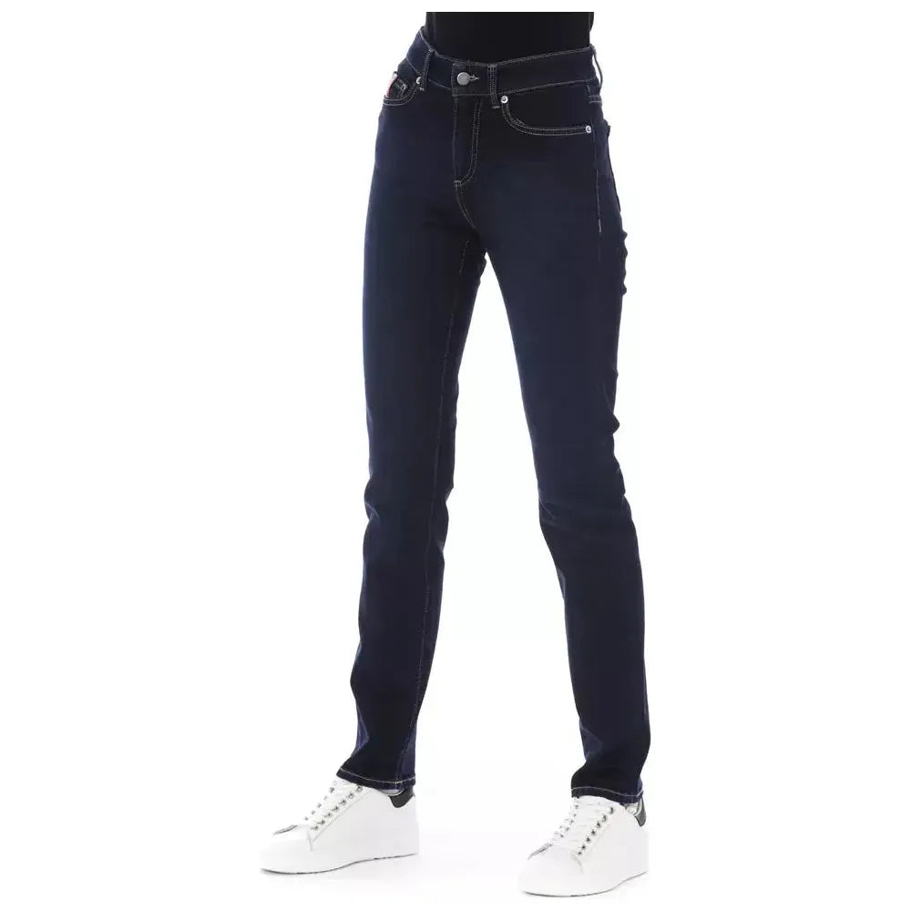 Baldinini Trend Blue Cotton Women Jeans Baldinini Trend