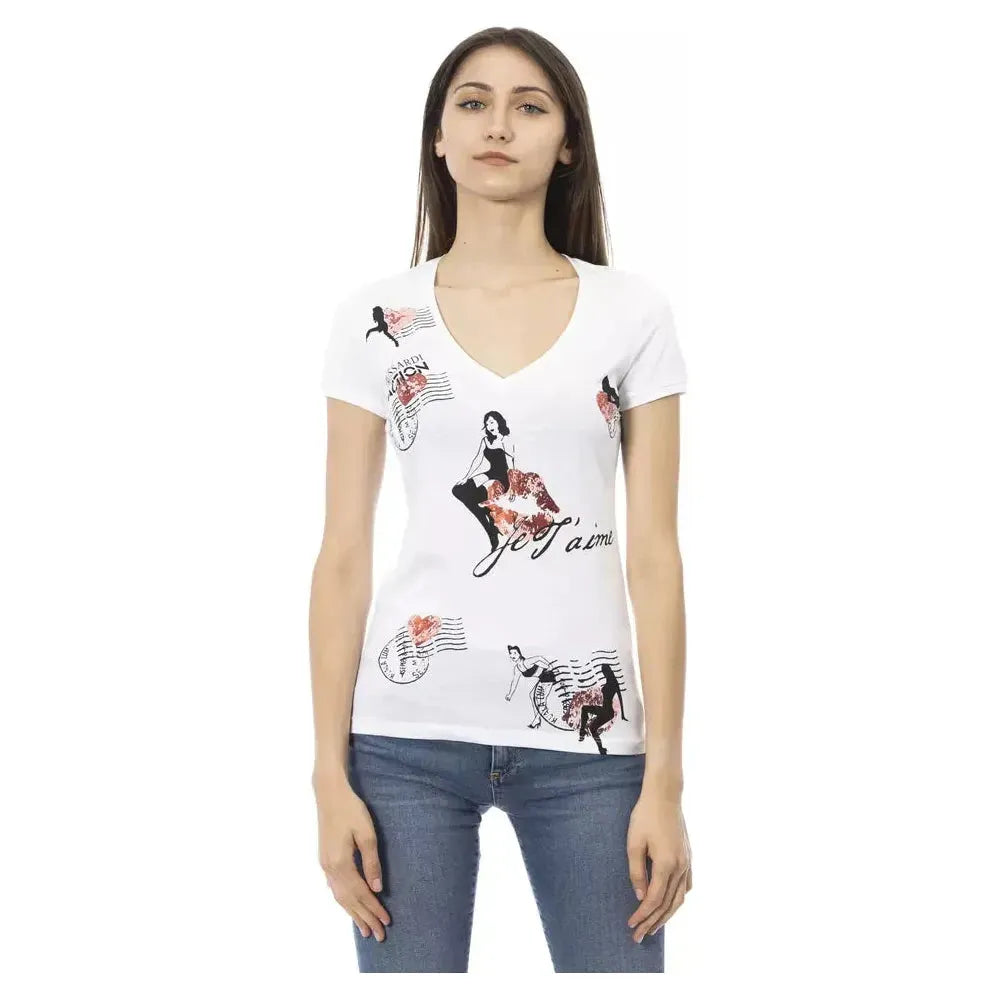 Trussardi Action White Cotton Women's Tee Trussardi Action