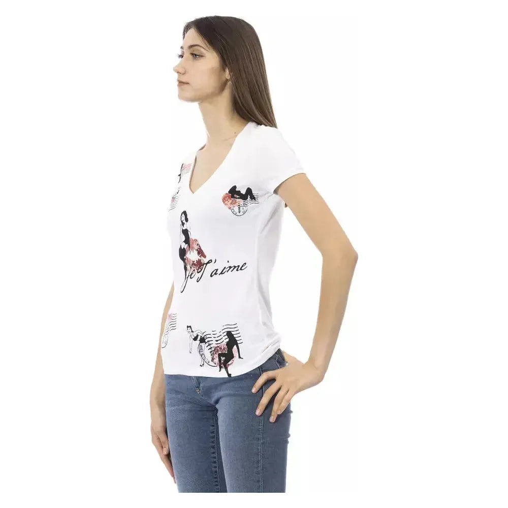 Trussardi Action White Cotton Women's Tee Trussardi Action