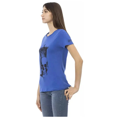 Trussardi Action Blue Cotton Women T-Shirt