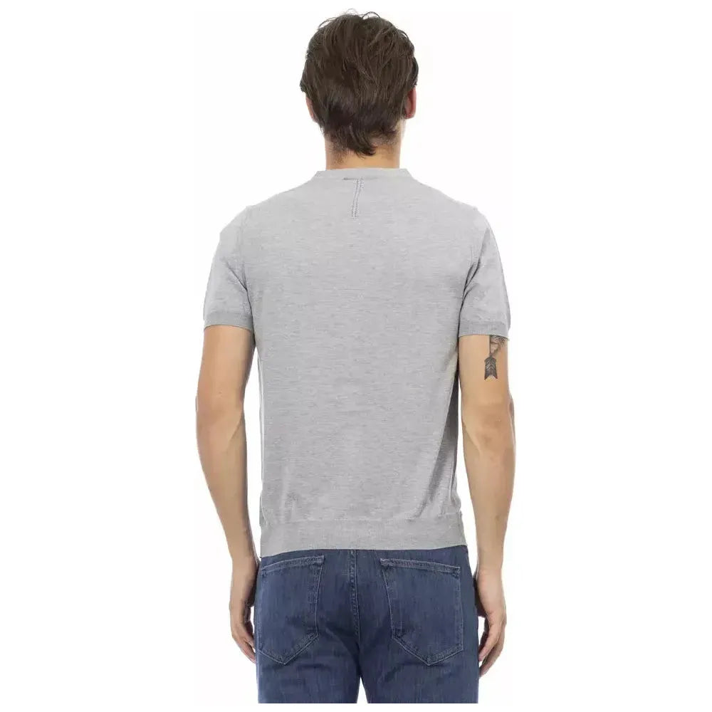 سترة Baldinini Trend للرجال من القطن باللون الرمادي