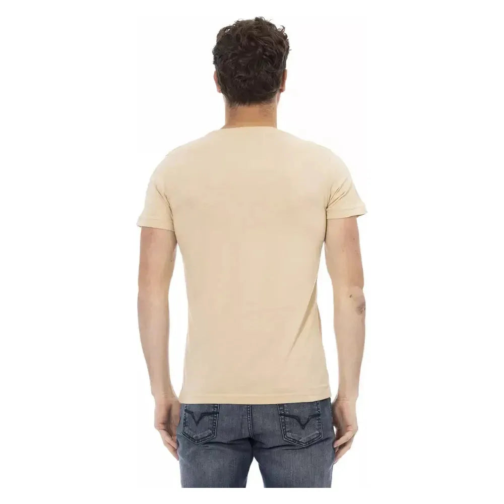 Trussardi Action Beige Cotton Men's T-Shirt 1728,67345744032,Beige,Clothing,Men,Men - Clothing,New with tags,T-Shirts - Clothing,T-Shirts - Men - Clothing,T-Shirts - T-Shirts - Clothing,Trussardi Action,XL