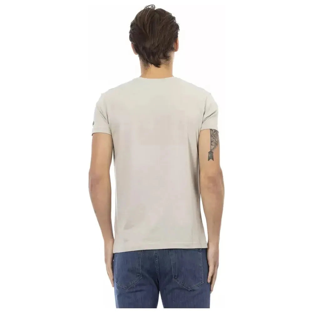 Trussardi Action Beige Cotton Men T-Shirt 1728,67345744032,Beige,Clothing,L,M,Men,Men - Clothing,New with tags,S,Sportswear - Clothing,T-Shirts - Clothing,T-Shirts - Men - Clothing,T-Shirts - Sportswear - Clothing,T-Shirts - T-Shirts - Clothing,Trussardi