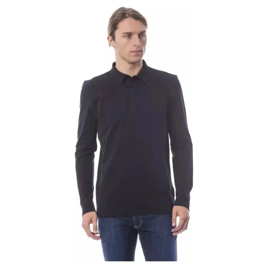 Verri Black Cotton Men Polo Shirt Long Sleeve 1728,67345744032,Black,Clothing,L,Long Sleeve - T-Shirts - Clothing,Men,Men - Clothing,New with tags,Polo Shirt - Men - Clothing,T-Shirts - Clothing,Verri