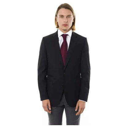 Uominitaliani Black Wool Men's Blazer 1728,67345744032,Black,Blazers - Men - Clothing,Blazers - Suits & Blazers - Clothing,Clothing,IT46 | S,IT48 | M,IT50 | L,IT56 | 3XL,IT58 | 3XL,Men,Men - Clothing,New with tags,Suits & Blazers - Clothing,Uominitaliani