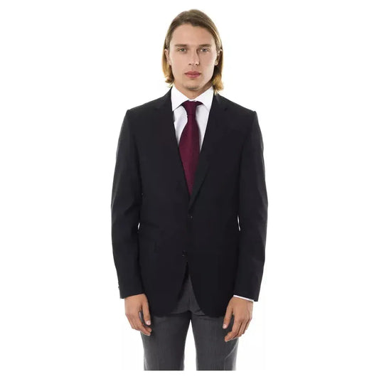 Uominitaliani Black Wool Men's Blazer 1728,67345744032,Black,Blazers - Men - Clothing,Blazers - Suits & Blazers - Clothing,Clothing,IT46 | S,IT48 | M,IT50 | L,IT56 | 3XL,IT58 | 3XL,Men,Men - Clothing,New with tags,Suits & Blazers - Clothing,Uominitaliani