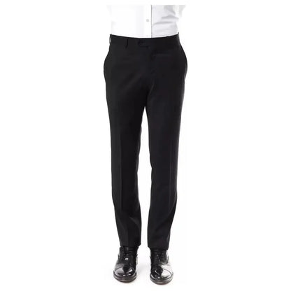 Uominitaliani Gray Wool Men's Suit Pants