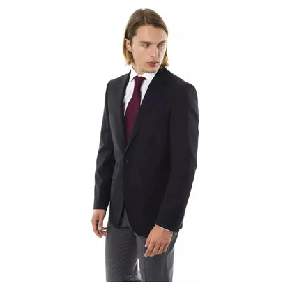 Uominitaliani Black Wool Men's Blazer 1728,67345744032,Black,Blazers - Men - Clothing,Blazers - Suits & Blazers - Clothing,Clothing,IT46 | S,IT48 | M,IT50 | L,IT56 | 3XL,IT58 | 3XL,Men,Men - Clothing,New with tags,Suits & Blazers - Clothing,Uominitaliani