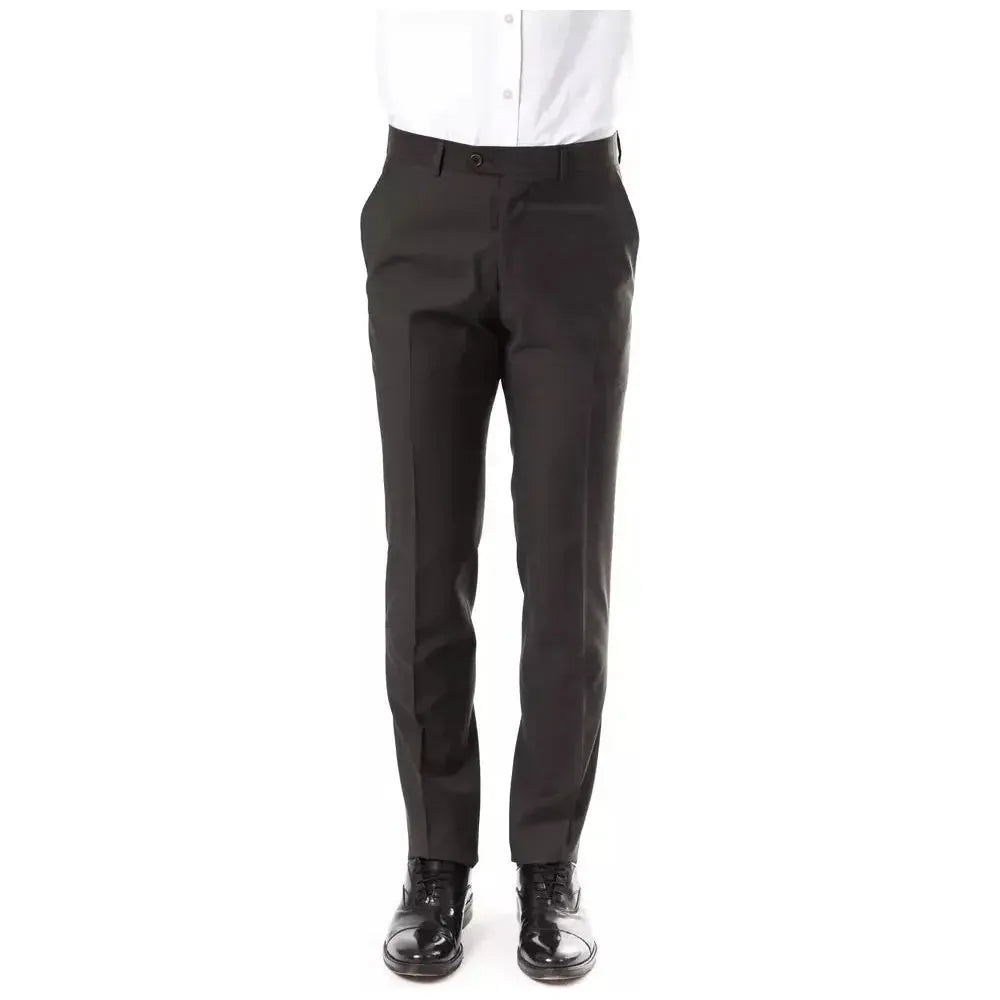 Uominitaliani Gray Wool Men's Suit Pant 1728,67345744032,Clothing,Dress Pants - Pants - Clothing,Gray,IT52 | XL,Jeans & Pants - Men - Clothing,Men,Men - Clothing,New with tags,Pants - Clothing,Uominitaliani
