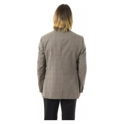 Uominitaliani Gray Wool Mens Blazer 1728,67345744032,Blazers - Men - Clothing,Clothing,Gray,IT50 | L,IT52 | XL,Men,Men - Clothing,New with tags,Uominitaliani