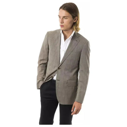 Uominitaliani Gray Wool Mens Blazer 1728,67345744032,Blazers - Men - Clothing,Clothing,Gray,IT50 | L,IT52 | XL,Men,Men - Clothing,New with tags,Uominitaliani