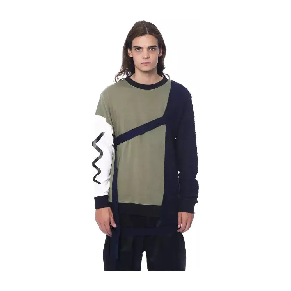 Nicolo Tonetto Army Cotton Men Sweater 1728,67345744032,Army,Clothing,L,Men,Men - Clothing,New with tags,Nicolo Tonetto,Sweaters - Clothing,Sweaters - Men - Clothing,Sweatshirts - Sweaters - Clothing