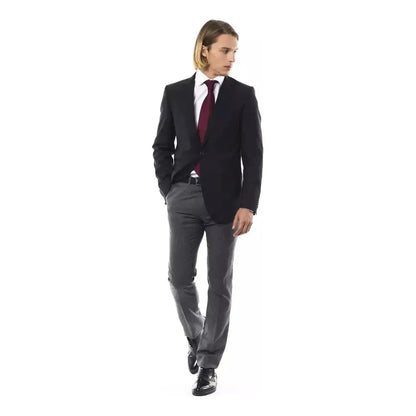 Uominitaliani Black Wool Men's Blazer 1728,67345744032,Black,Blazers - Men - Clothing,Blazers - Suits & Blazers - Clothing,Clothing,IT46 | S,IT48 | M,IT50 | L,IT56 | 3XL,IT58 | 3XL,Men,Men - Clothing,New with tags,Suits & Blazers - Clothing,Uominitaliani