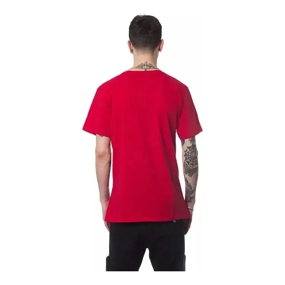 Nicolo Tonetto Red Cotton Men T-Shirt Nicolo Tonetto