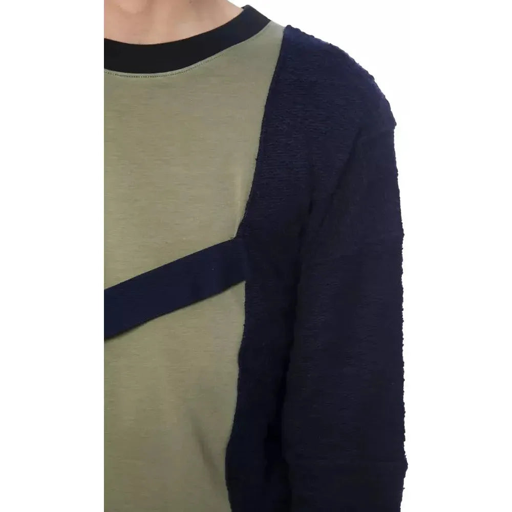 Nicolo Tonetto Army Cotton Men Sweater 1728,67345744032,Army,Clothing,L,Men,Men - Clothing,New with tags,Nicolo Tonetto,Sweaters - Clothing,Sweaters - Men - Clothing,Sweatshirts - Sweaters - Clothing