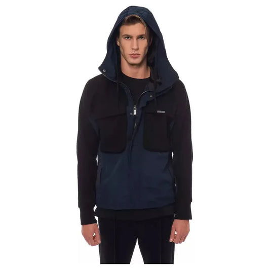 Nicolo Tonetto Black Wool Men Jacket with Hood and Pockets 1728,67345744032,Black,Clothing,Jackets & Coats - Clothing,Jackets - Men - Clothing,M,Men,Men - Clothing,New with tags,Nicolo Tonetto,S,Shell Jackets - Jackets & Coats - Clothing