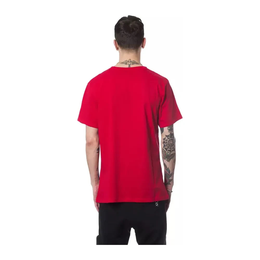 Nicolo Tonetto Red Cotton Men T-Shirt Nicolo Tonetto