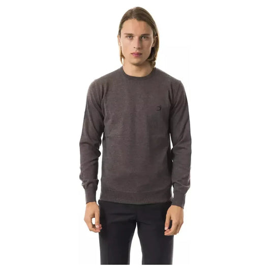 Uominitaliani Gray Merino Wool Men Sweater 1728,67345744032,Clothing,Gray,L,Men,Men - Clothing,New with tags,Sweaters - Clothing,Sweaters - Men - Clothing,Sweatshirts - Sweaters - Clothing,Uominitaliani,XL,XXL