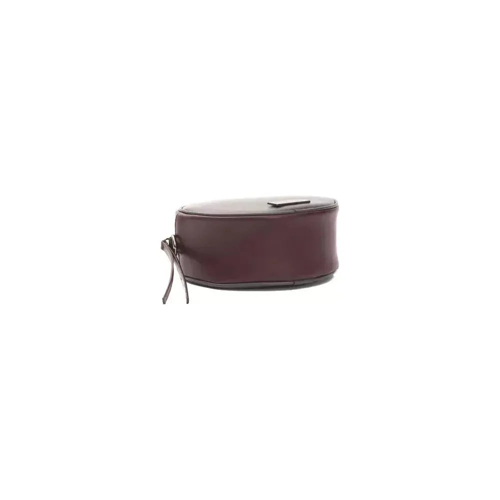 Pompei Donatella Burgundy Leather Women Crossbody Bag Pompei Donatella