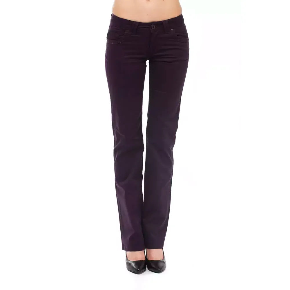 Ungaro Fever Purple Cotton Women Jeans