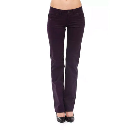 Ungaro Fever Purple Cotton Women Jeans