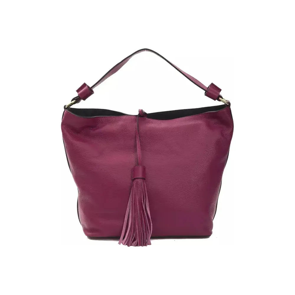 Pompei Donatella Burgundy Leather Women Shoulder Bag Pompei Donatella