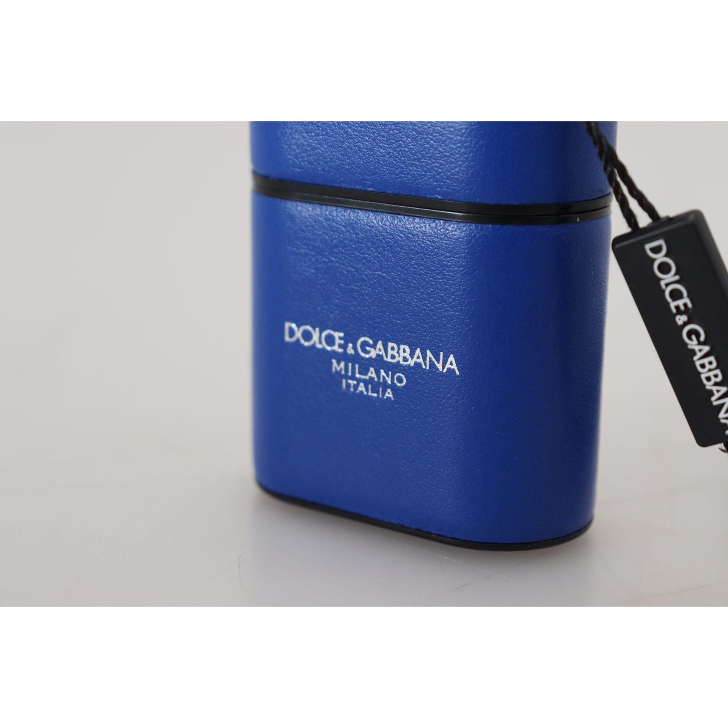 حافظة سماعات Airpods الجلدية الأنيقة باللون الأزرق من Dolce &amp; Gabbana