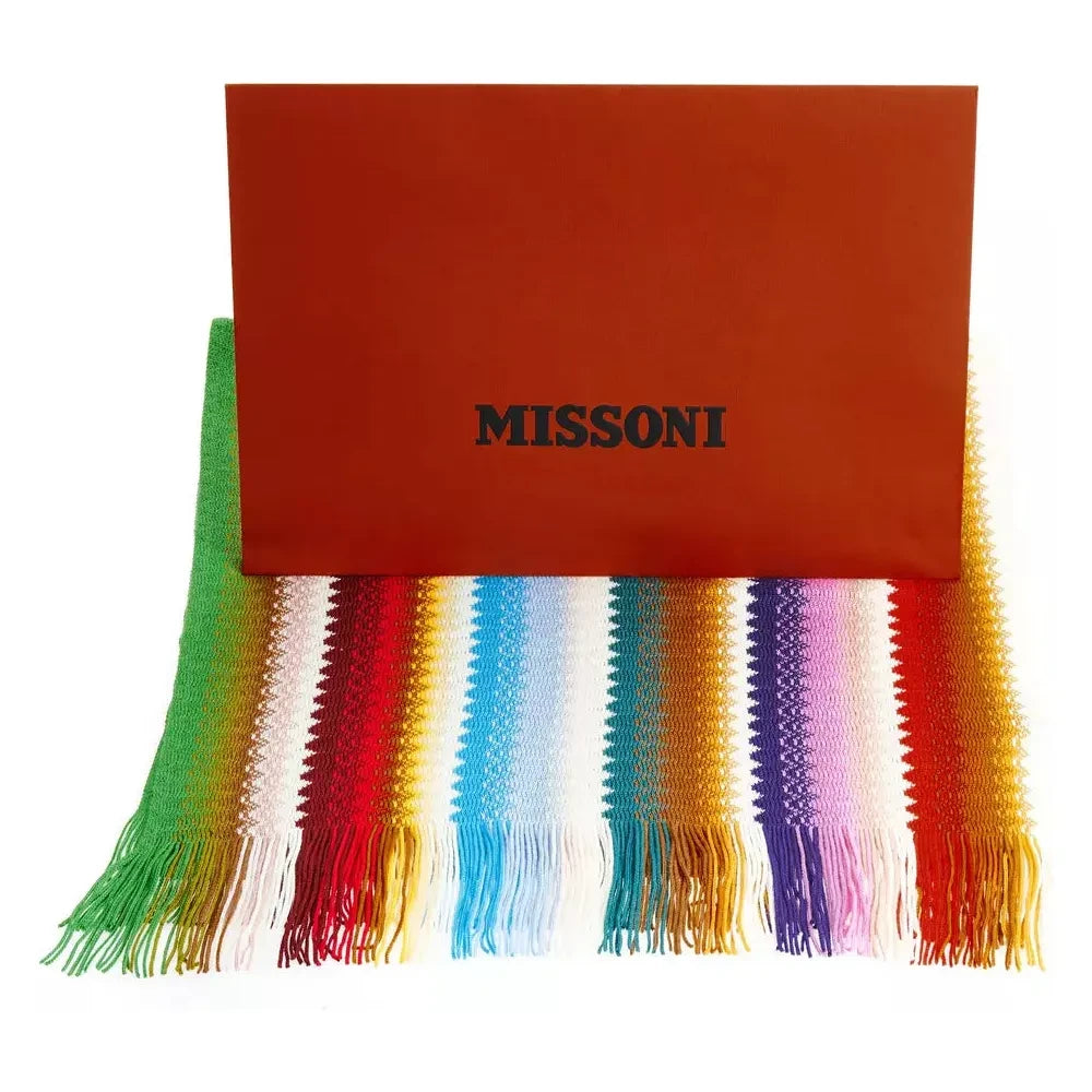 Missoni Multicolor Wool Women Scarf Missoni