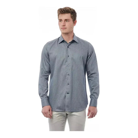 Bagutta Black Cotton Men Shirt 1728,4XL,67345744032,Bagutta,Black,Clothing,IT44 | XS,IT46 | S,L,M,Men,Men - Clothing,New with tags,Pattern - Shirts - Clothing,S,Shirts - Clothing,Shirts - Men - Clothing,XL,XXL