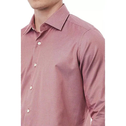 Bagutta Red Cotton Men Shirt 1728,67345744032,Bagutta,Clothing,Dress Shirts - Shirts - Clothing,L,M,Men,Men - Clothing,Multicolor,New with tags,Shirts - Clothing,Shirts - Men - Clothing,XL,XXL