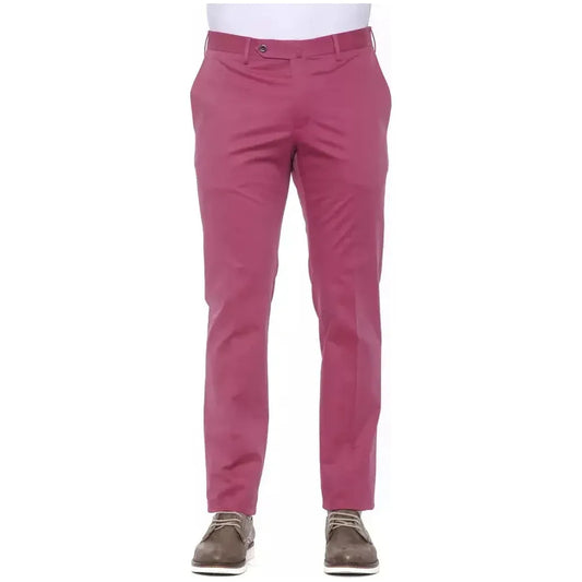 PT Torino Fuchsia Cotton Men Trouser 1728,67345744032,Casual Pants - Pants - Clothing,Clothing,Fuchsia,IT54 | XXL,Jeans & Pants - Men - Clothing,Men,Men - Clothing,New with tags,Pants - Clothing,PT Torino