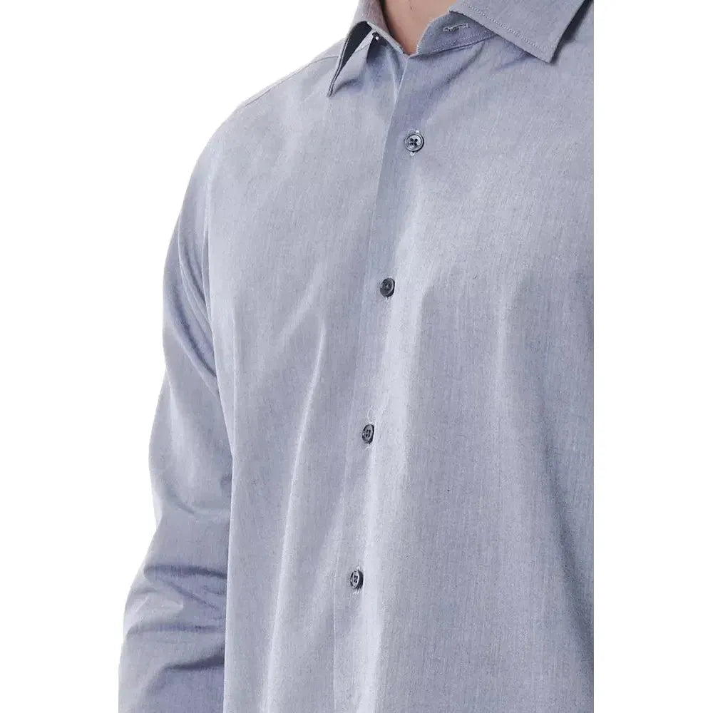 Bagutta Gray Cotton Men Shirt 1728,4XL,67345744032,Bagutta,Clothing,Dress Shirts - Shirts - Clothing,Gray,IT44 | XS,IT46 | S,IT47 | 6XL,Men,Men - Clothing,New with tags,Shirts - Clothing,Shirts - Men - Clothing