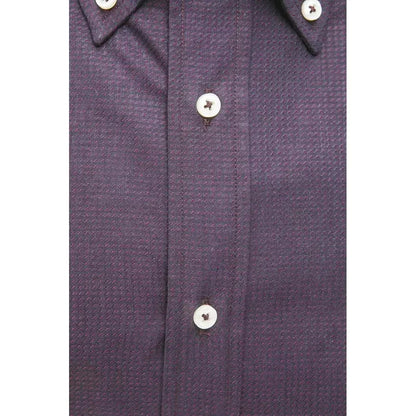 Robert Friedman Black Cotton Men's Shirt