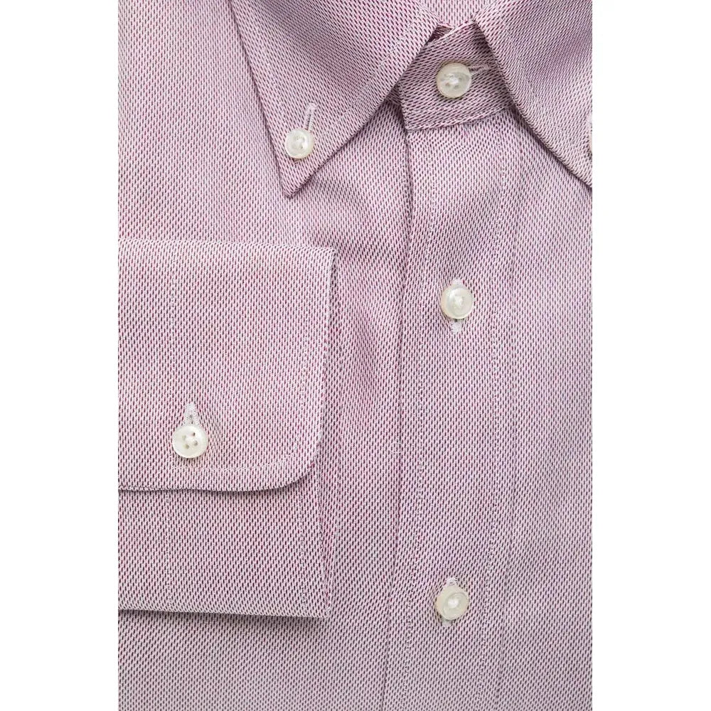 Robert Friedman Red Cotton Men's Shirt 1728,67345744032,Clothing,Dress Shirts - Shirts - Clothing,L,M,Men,Men - Clothing,Multicolor,New with tags,Robert Friedman,S,Shirts - Clothing,Shirts - Men - Clothing