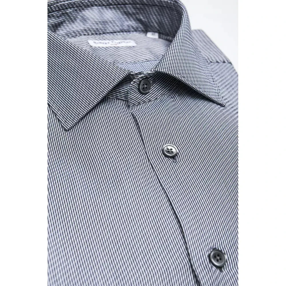 Robert Friedman Blue Cotton Men Shirt 1728,67345744032,Blue,Clothing,Dress Shirts - Shirts - Clothing,L,M,Men,Men - Clothing,New with tags,Robert Friedman,S,Shirts - Clothing,Shirts - Men - Clothing,XL,XXL