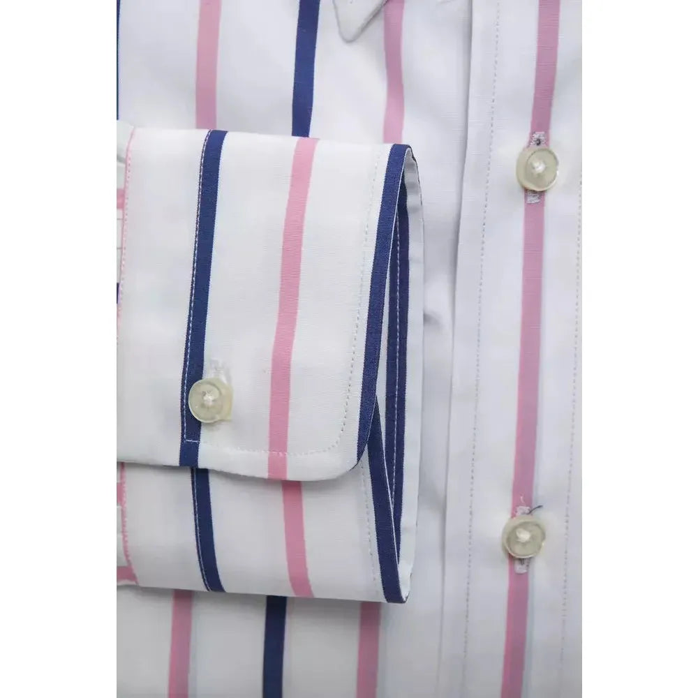 Robert Friedman White Cotton Men's Shirt