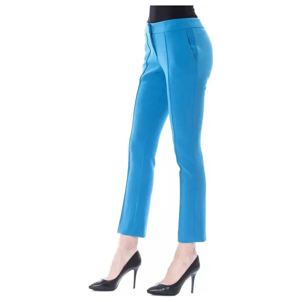 BYBLOS Light Blue Polyester Women Skinny Pant Jeans & Pants