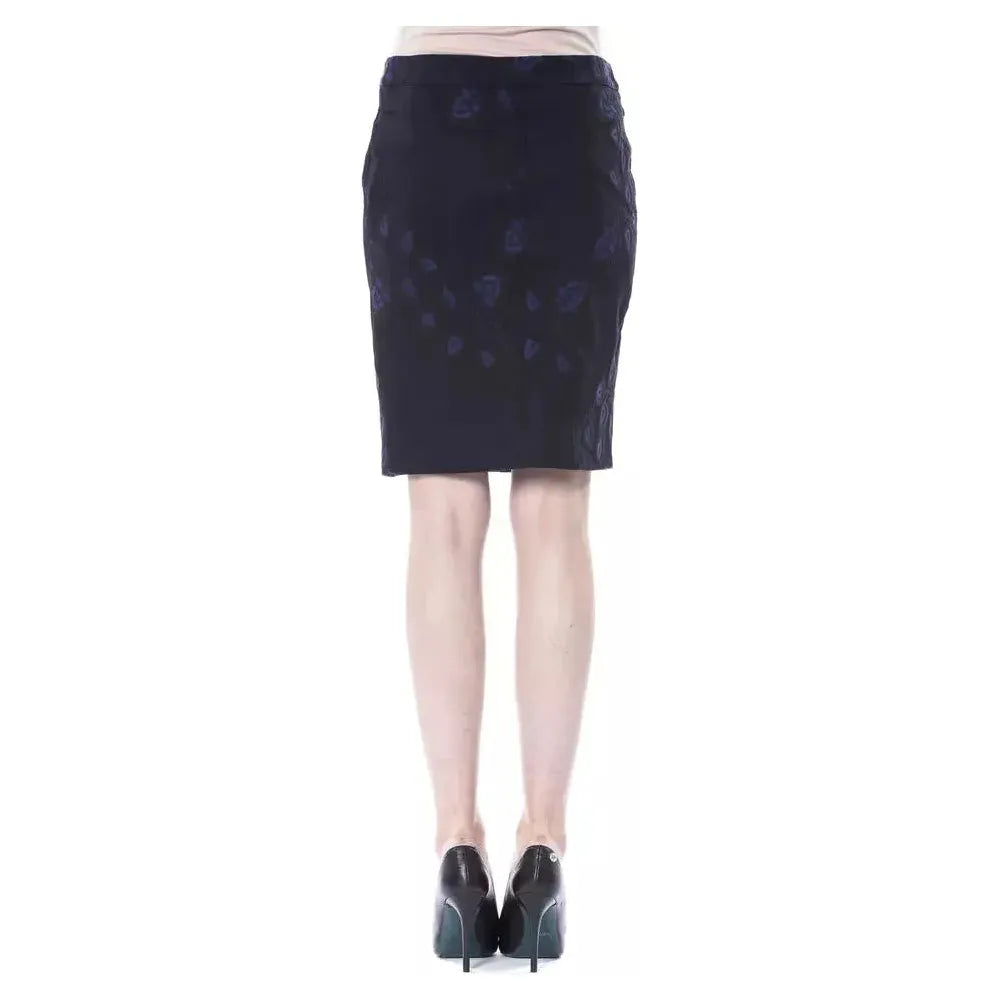 BYBLOS Black Cotton Women Skirt WOMAN SKIRTS BYBLOS